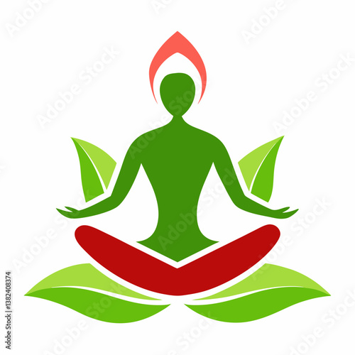 yoga silhouette vector