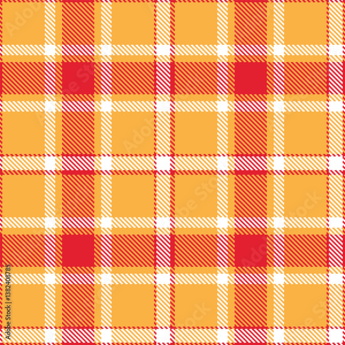 Warm butterscotch Tartan patterns fabric texture. Elegant Deep strawberry Seamless Tartan