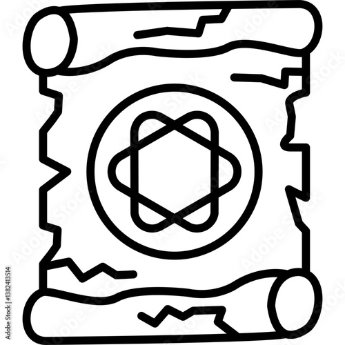 Torah Scroll Icon