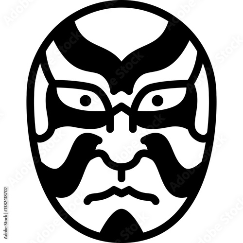 kabuki solid line icon