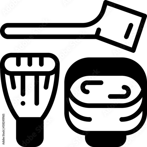 tea ceremony solid line icon