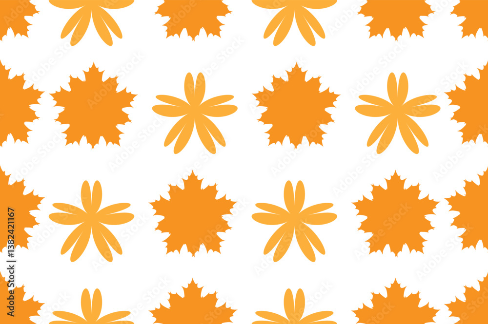 Abstract Leaf Flower Design Pattern Abstract Leaf Flower Design Pattern