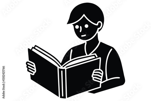 Mathematics Vector Illustration of Student Learning
