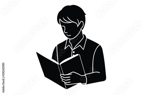 Mathematics Vector Illustration of Student Learning