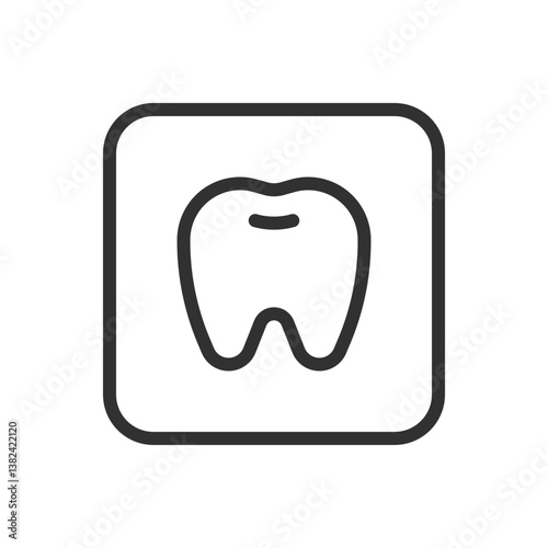 Teeth Icon - Modern Simple Flat Vector for Web and Mobile