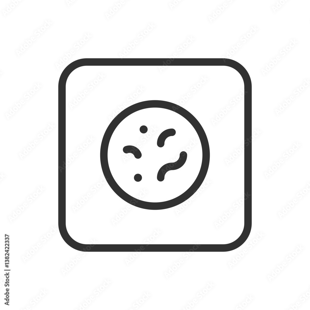 Microbe Bacterium Icon - Modern Simple Flat Vector for Web and Mobile Microbe Bacterium Icon - Modern Simple Flat Vector for Web and Mobile