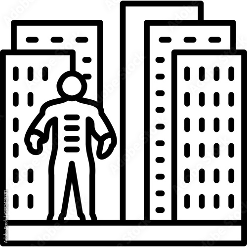 Urban City Man Icon