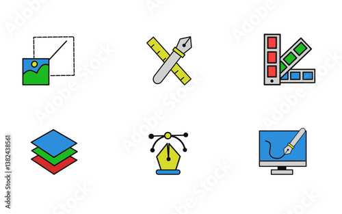 grapic design tools icons  photo