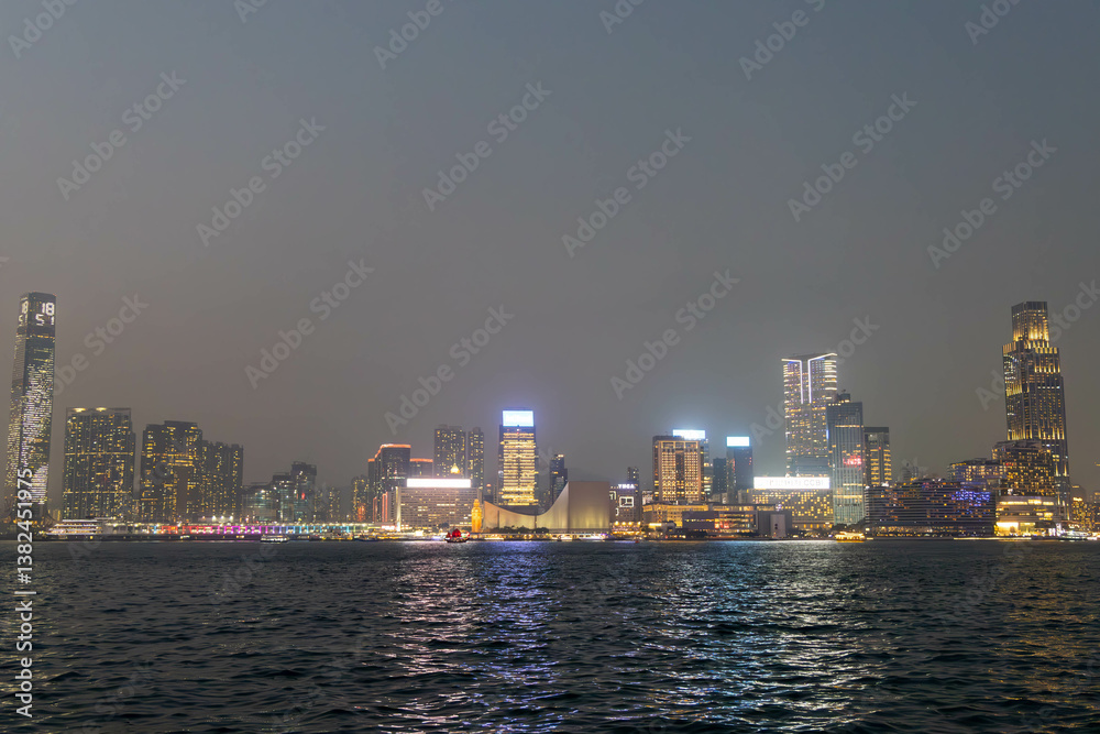 Naklejka premium Urban nightscape