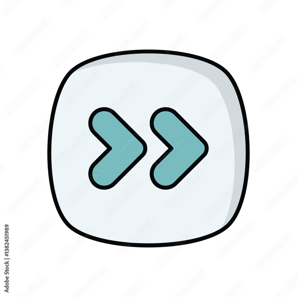 Arrow Right icon isolated on a white background. Vector illustration. Arrow Right icon isolated on a white background. Vector illustration.