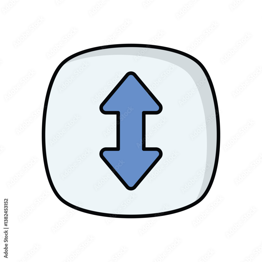 Resize icon isolated on a white background. Vector illustration. Resize icon isolated on a white background. Vector illustration.