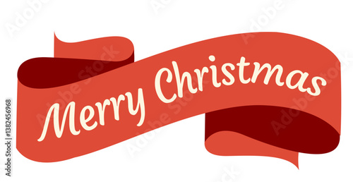 Merry Christmas. Badges, Schleife, Vektor