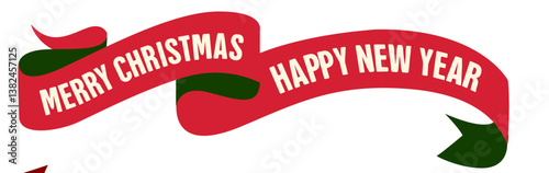 Merry Christmas. Badges, Schleife, Vektor