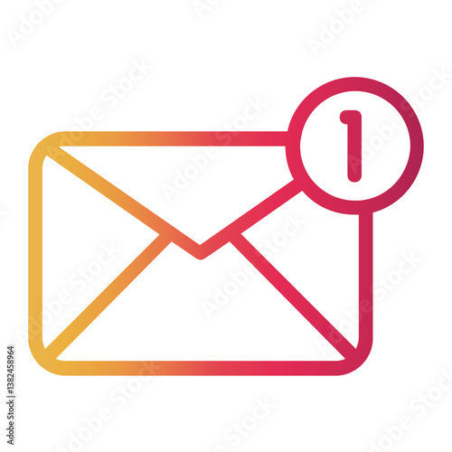 unread Line Gradient Icon