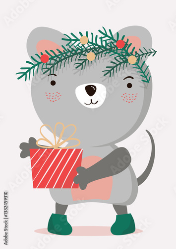 Weihnachten Cartoon, zeichnung, niedlich