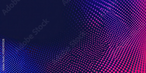 Halftone dot gradient with wavy pattern, abstract background, modern design, created by ai generated