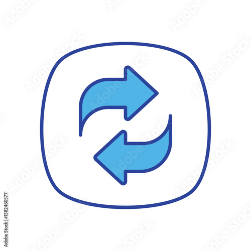 Free Download Refresh icon isolated on a white background. Vector illustration. - GFXLoad