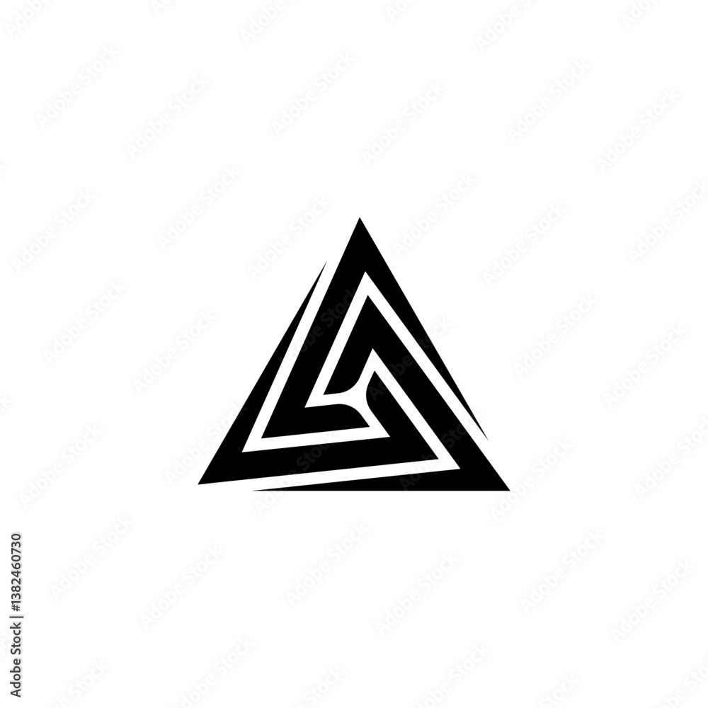 triangle unity logo, monogram triangle minimalist triangle unity logo, monogram triangle minimalist