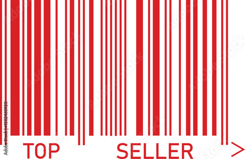 red vector barcode top seller