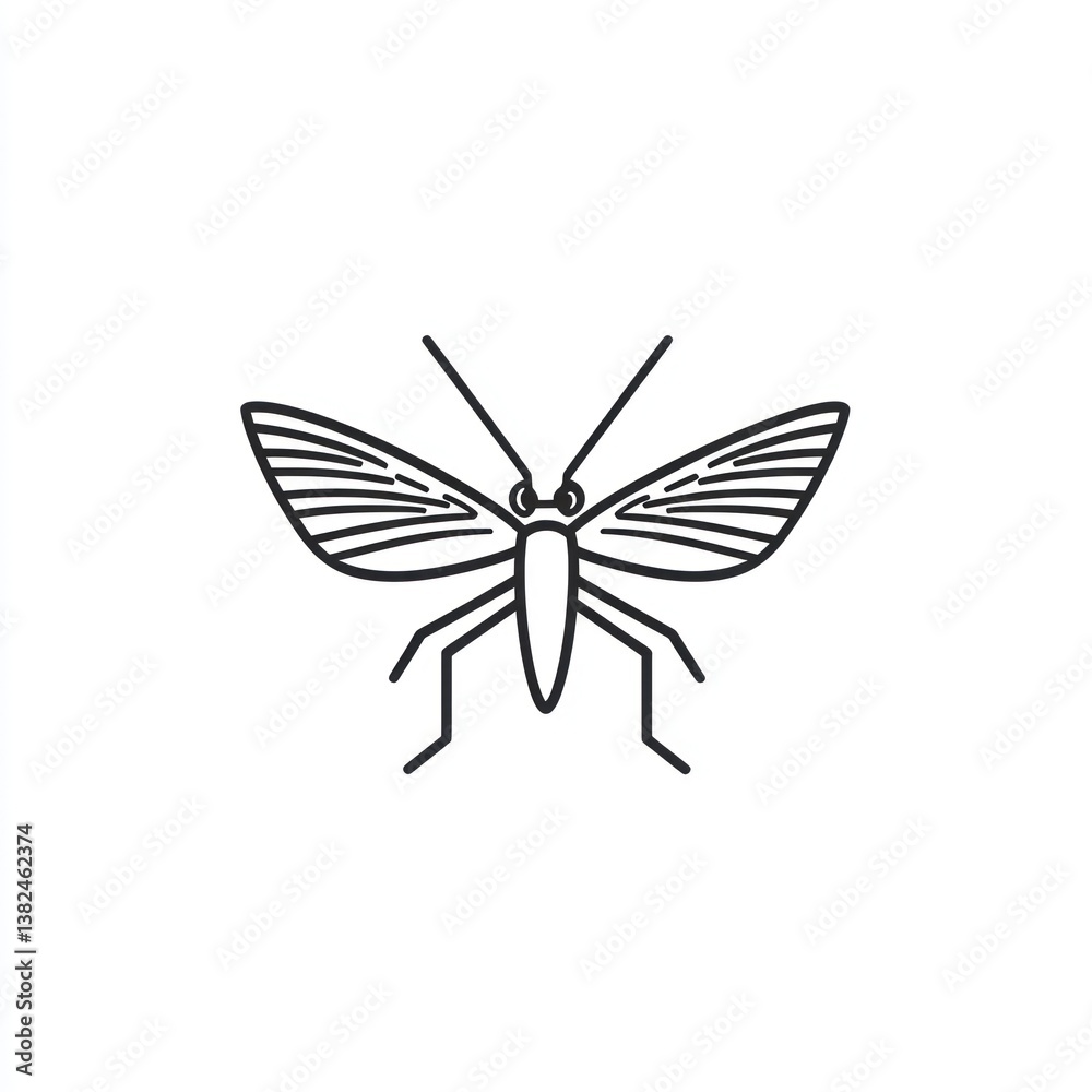 Fototapeta premium Elegant Insect Icon