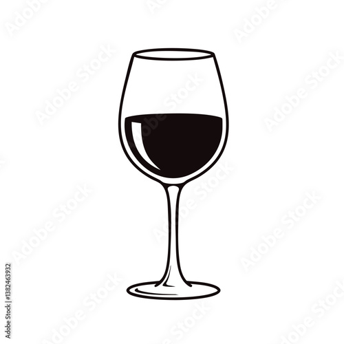 Wine Glass Mascot Logo