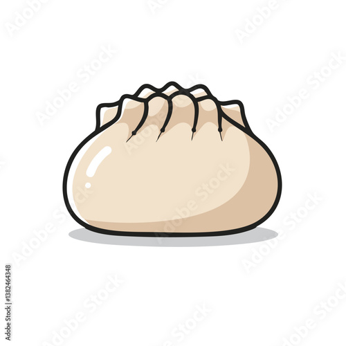 dumpling mascot logo