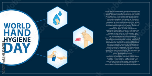 Vector illustration of World Hand Hygiene Day social media template