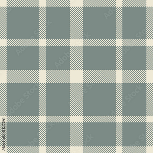 Pale light grey and Vibrant medium grey Seamless Tartan Fabric Design