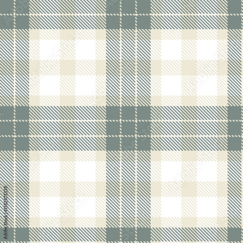 Elegant Classic light grey & Soft medium grey Seamless Tartan Fabric Design