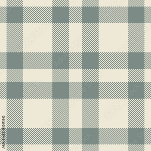 Smoky light grey Seamless Tartan with Smoky medium grey accents Fabric Design