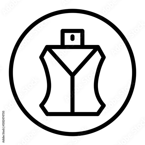 Aftershave Bottle Vector Line Icon Design