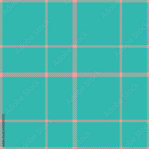 Elegant Seamless Tartan featuring Vivid blush and Neon topaz Fabric Design