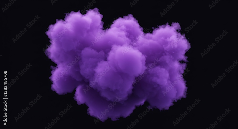 Fototapeta premium Amethyst Vapor Dreams AI Generated
