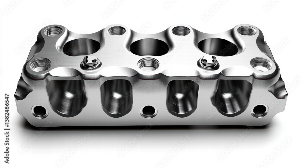 Shiny Automotive Component: A polished and intricate automotive component, reflecting the light with its smooth metallic surface, showcasing precision engineering. Shiny Automotive Component: A polished and intricate automotive component, reflecting the light with its smooth metallic surface, showcasing precision engineering.
