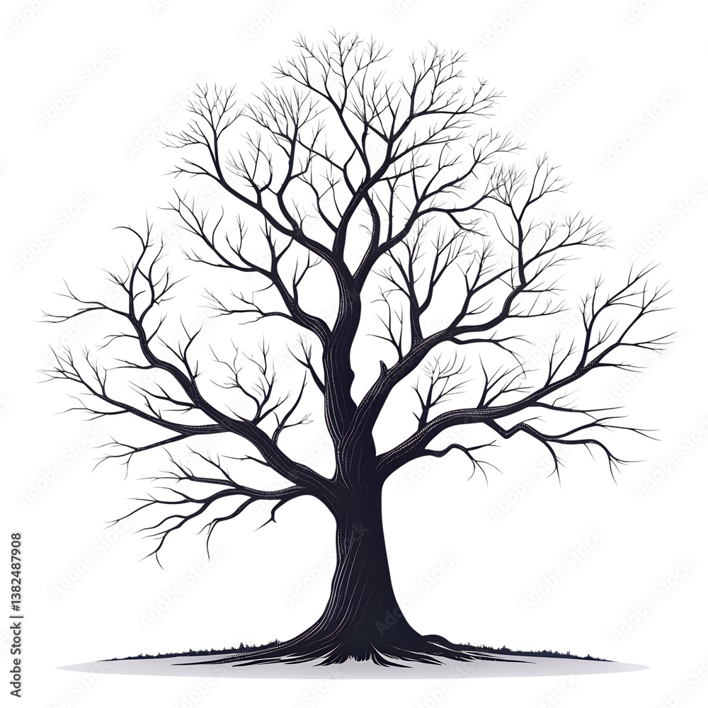 Obraz premium silhouette dead tree 