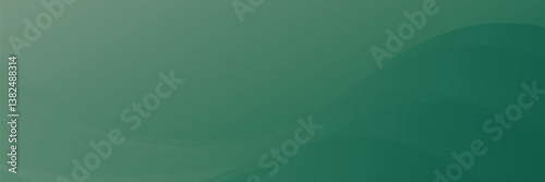 Vector green line background curve element with green space for text and message design, overlapping layers, vector