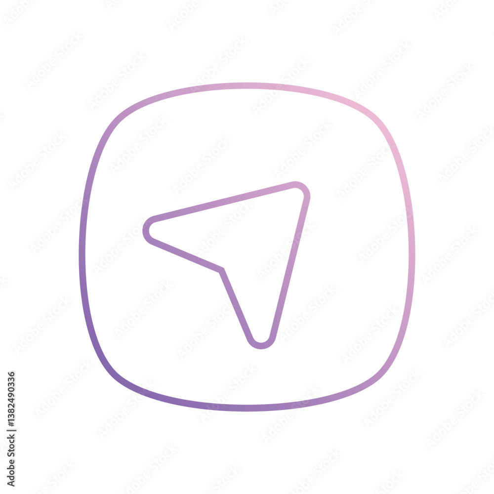 Arrow icon isolated on a white background. Vector illustration. Arrow icon isolated on a white background. Vector illustration.