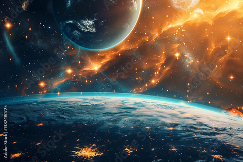 planet in space