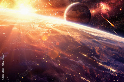 planet in space