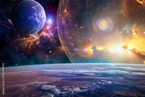 planet in space
