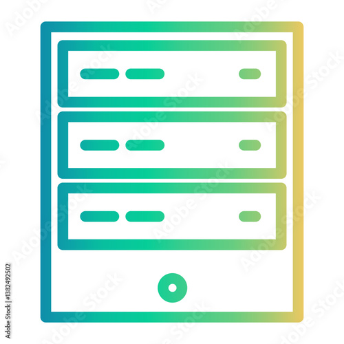 server Line Gradient Icon