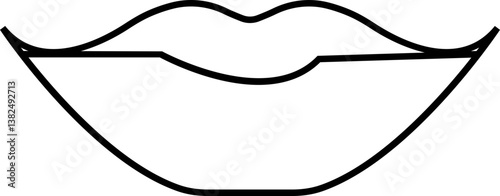 women's lips silhouettes vector icons, lip logo design. Sexy female lips symbols. Modern pop art style, Simple flat vector design isolated on transparent background, expressing different emotions,
