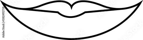 women's lips silhouettes vector icons, lip logo design. Sexy female lips symbols. Modern pop art style, Simple flat vector design isolated on transparent background, expressing different emotions,