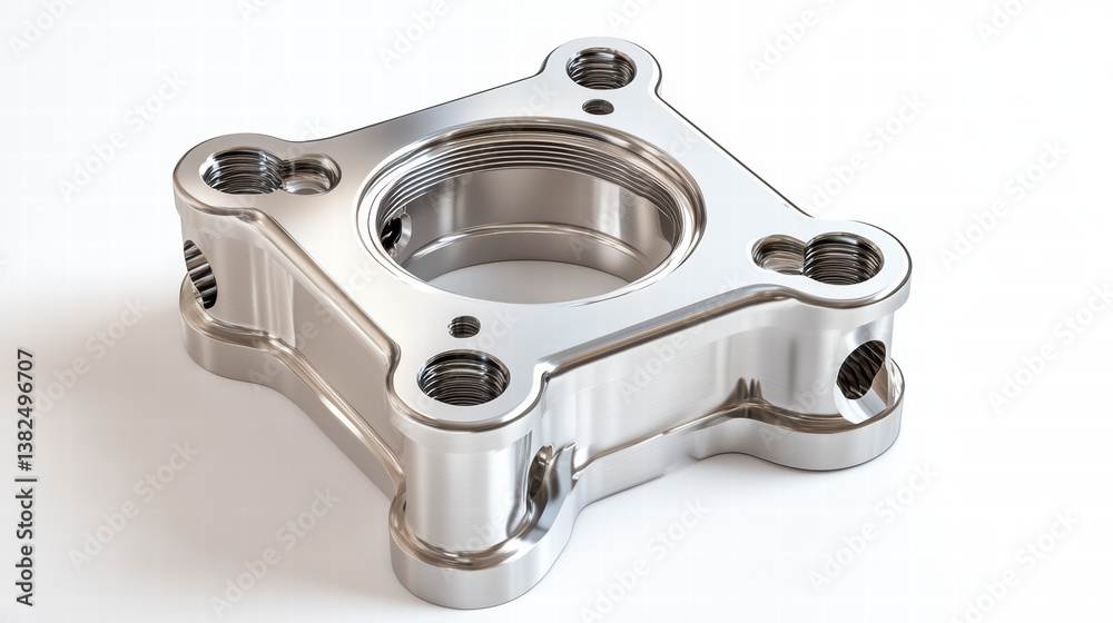 Precision Component: An expertly crafted, gleaming metallic component, showcasing intricate design, clean lines, and technical precision in a product. Precision Component: An expertly crafted, gleaming metallic component, showcasing intricate design, clean lines, and technical precision in a product.