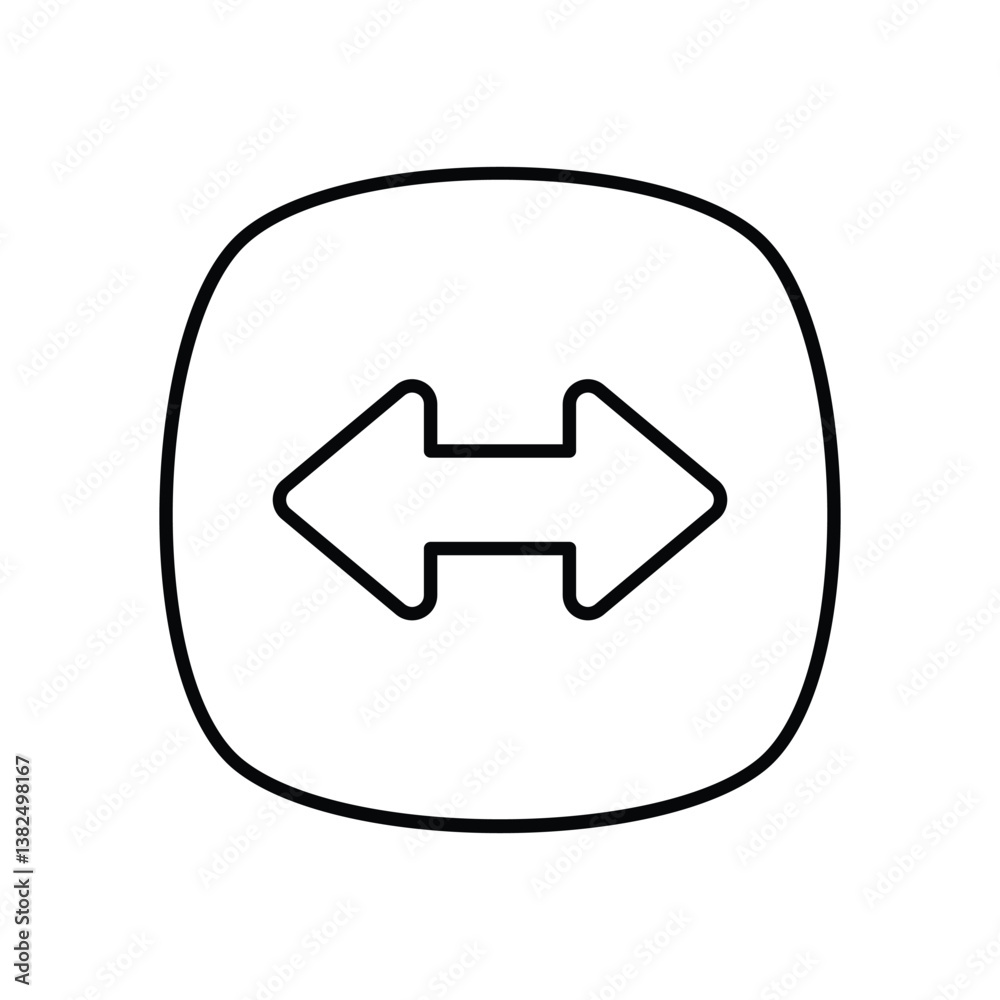 Double Arrow icon isolated on a white background. Vector illustration. Double Arrow icon isolated on a white background. Vector illustration.