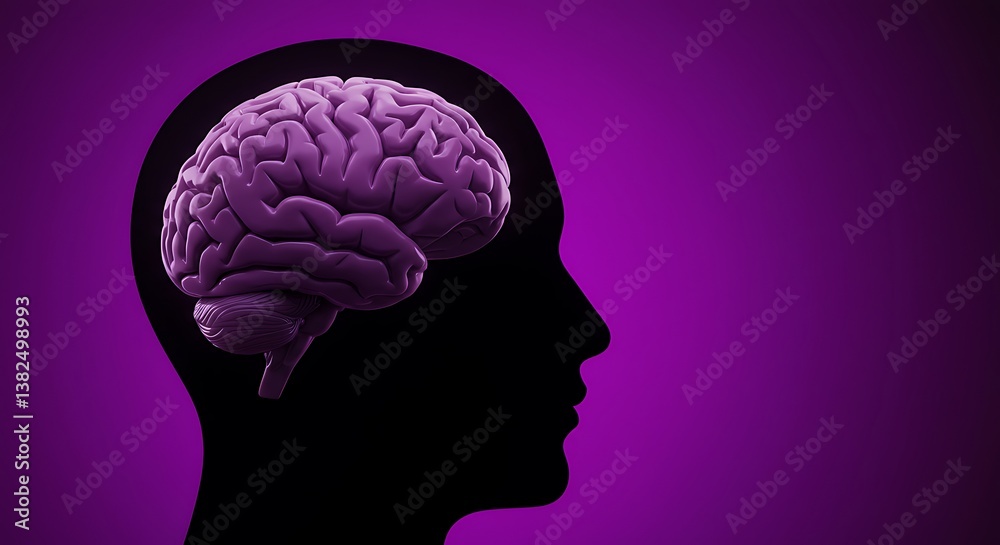 Obraz premium Purple Mind's Eye AI Generated