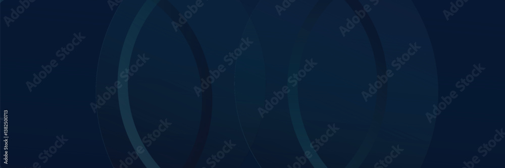 Obraz premium Dark blue abstract background with shiny geometric shapes graphics. Modern blue gradient circle. Dynamic shape. Suitable for covers, posters, brochures, presentations, vectors
