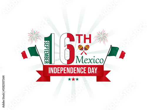 16 September Mexico Independece day vector