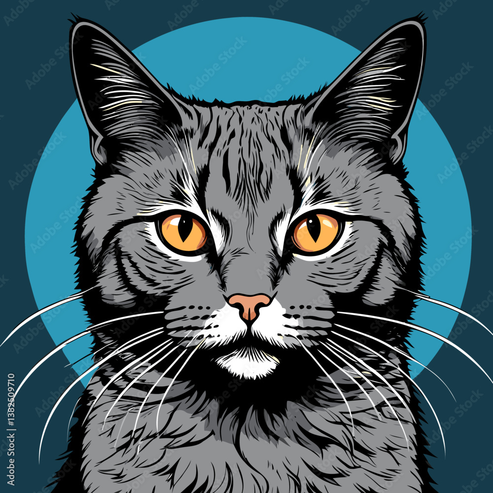 Fototapeta vector cat for design needs