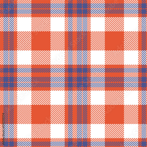 Elegant Seamless Tartan featuring Vintage pinkish orange and Smoky twilight Fabric Design